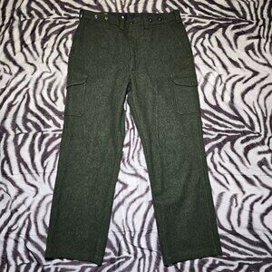 Filson Mackinaw wool Field cargo pants forrest green size mens 36x29 measured